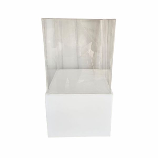 Cubo Acrílico Com Base Branca P 